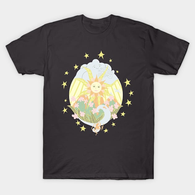 Happy Sun T-Shirt by ahadden